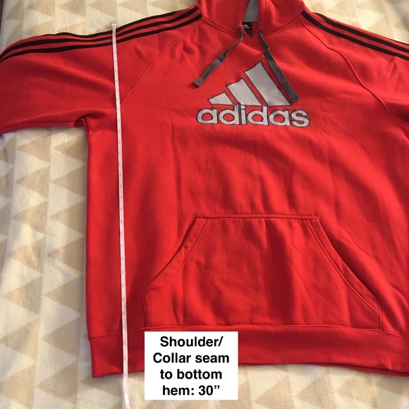 Adidas Men's XXL Red Pullover Hoodie MS2 MPF - Picture 9 of 11